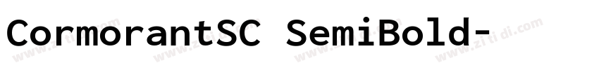 CormorantSC SemiBold字体转换
